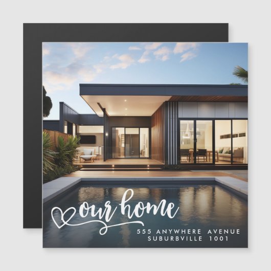 ニューアドレスムービングハウスホームフォトマグネット (正面/裏面)