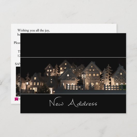 ニューアドレスライトクリスマスハウス ポストカード (正面/裏面)