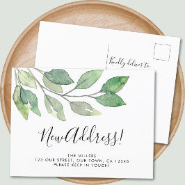 ニューアドレス グリーンメッセージ 案内ポストカード