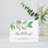 ニューアドレス グリーンメッセージ 案内ポストカード (スタンド正面)