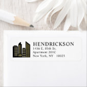 ニューアパートメントハイライズ差出人住所ラベル ラベル (インサイチュ)