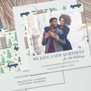 ニューアパートメントフォトドゥードルコンドアンドカームービング 案内状