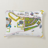 ニューアムスターダムの地図1661年 アクセントクッション (裏面)