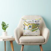 ニューアムスターダムの地図1661年 クッション (椅子)