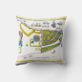 ニューアムスターダムの地図1661年 クッション (裏面)