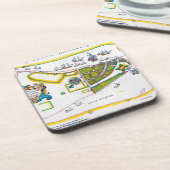 ニューアムスターダムの地図1661年 コースター (左側)