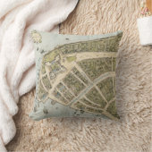 ニューアムスターダム(1660年)のヴィンテージの地図 クッション (ブランケット)