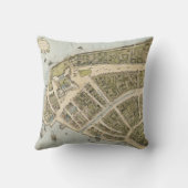 ニューアムスターダム(1660年)のヴィンテージの地図 クッション (裏面)