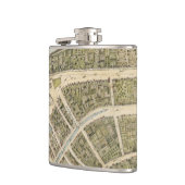 ニューアムスターダム(1660年)のヴィンテージの地図 フラスク (左)