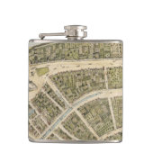 ニューアムスターダム(1660年)のヴィンテージの地図 フラスク (正面)