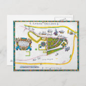 ニューアムステルダムの地図, 1661 ポストカード (正面/裏面)