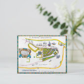 ニューアムステルダムの地図, 1661 ポストカード (スタンド正面)