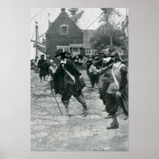 ニューアムステルダムの学生の到着 ポスター (正面)