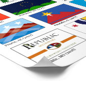 ニューアメリカン・シティ・フラグ、2012-2017 （8.5 x 14インチ） ポスター (角)