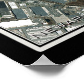 ニューアークリバティインターナショナルエアポートサテライトマップ ポスター (角)