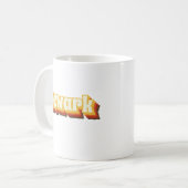 ニューアークレトロヴィンテージ文字 コーヒーマグカップ (正面左)