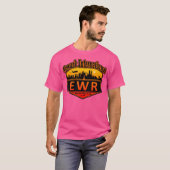 ニューアーク国際的空港符号 Tシャツ (正面フル)