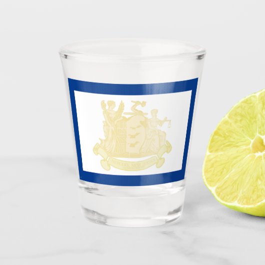 ニューアーク（ニュージャージー州）市旗 ショットグラス (正面)