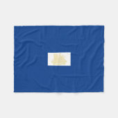 ニューアーク(ニュージャージー州)市旗 フリースブランケット (正面(横))