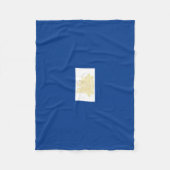 ニューアーク(ニュージャージー州)市旗 フリースブランケット (正面)