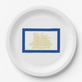 ニューアーク(ニュージャージー州)市旗 ペーパープレート