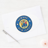 ニューアーク 楕円形シール (封筒)