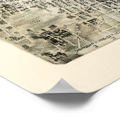 ニューアークNJパノラママップ – 1895 ポスター (角)