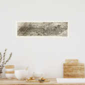 ニューアークNJパノラママップ – 1907 ポスター (キッチン)