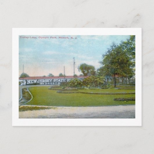 ニューアークNJヴィンテージ ポストカード (正面)