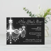 ニューイエレガントズイブシャンデリアブラック 招待状 (スタンド正面)