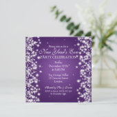 ニューイエレガントブ冬のスパークルパープル 招待状 (スタンド正面)