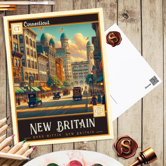 ニューイギリス、コネチカット |ヴィンテージはがき ポストカード