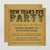 ニューイブカクテルパーティーヴィンテージ招待状 招待状 (正面/裏面)
