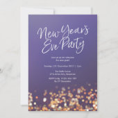 ニューイブパーティーグリッター招待状 招待状 (正面)