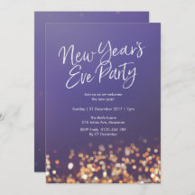 ニューイブパーティースパークリー招待状