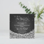 ニューイブパーティーナイトスパークルブラック 招待状 (スタンド正面)