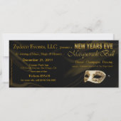 ニューイブ仮装舞踏会パーティの招待状 招待状 (裏面)