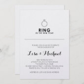 ニューイブ婚約パーティの招待 招待状 (正面/裏面)