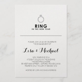 ニューイブ婚約パーティの招待 招待状