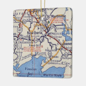ニューイベリアヴィンテージマップ セラミックオーナメント (左)