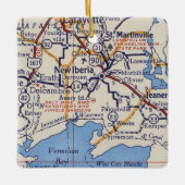 ニューイベリアヴィンテージマップ セラミックオーナメント (正面)