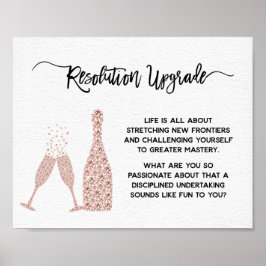 ニューイヤーと誕生日のモチベーションアップメッセージ ポスター