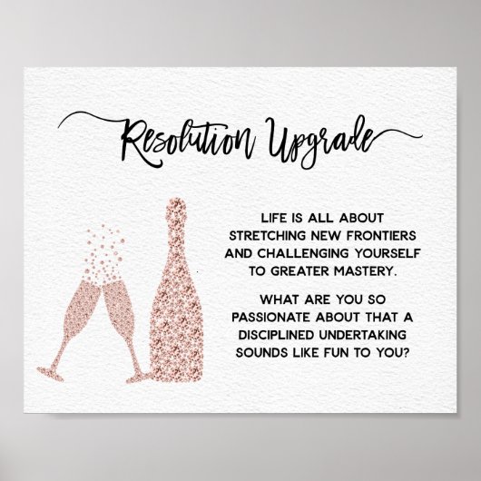 ニューイヤーと誕生日のモチベーションアップメッセージ ポスター (正面)