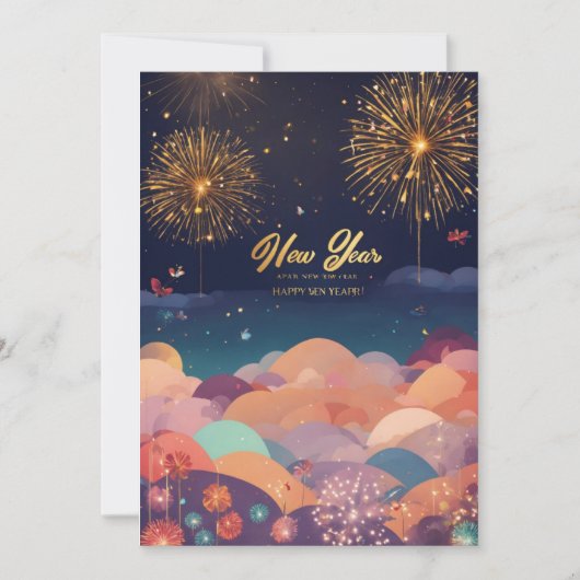 ニューイヤーのスペクタクル: 輝く風船 シーズンカード (正面)