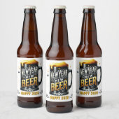 ニューイヤーのビールおもしろいパーティー ビールラベル (ボトル)