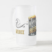 ニューイヤーのビールおもしろいパーティー フロストグラスビールジョッキ (正面左)