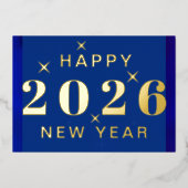 ニューイヤーのホリデー箔押しカード 箔シーズンカード (正面)