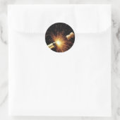 ニューイヤーのワインボトル ラウンドシール (バッグ)