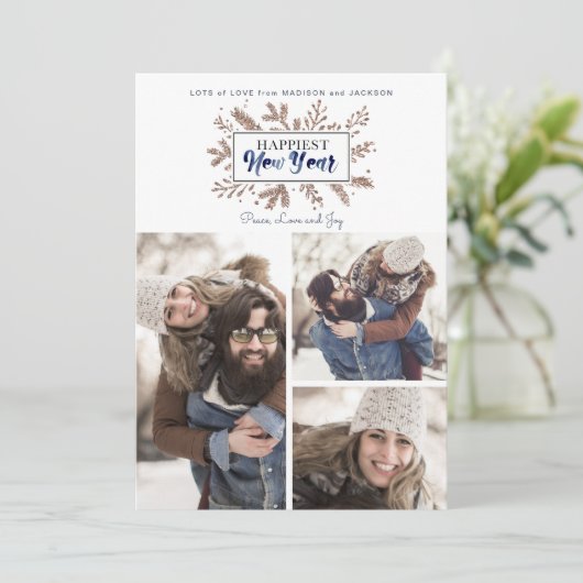 ニューイヤーの休暇 | 植物園 | フォトカード シーズンカード (スタンド正面)