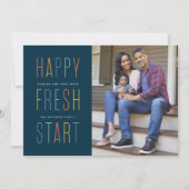 ニューイヤーの新しい開始の海軍の動きの発表 シーズンカード (正面)